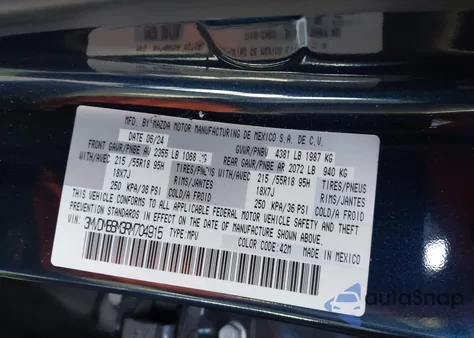 2024 Mazda Cx-30 2.5 S Select Sport from USA, damaged, VIN 3MVDMBBM3RM704915